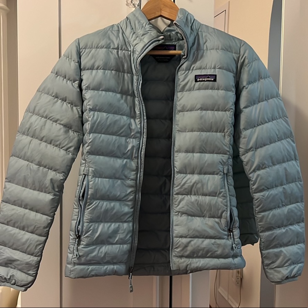 Patagonia down sweater jacket sky blue women xxs